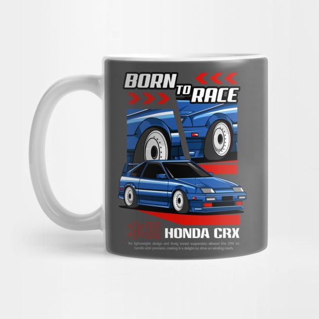 Retro CRX Design by Harrisaputra